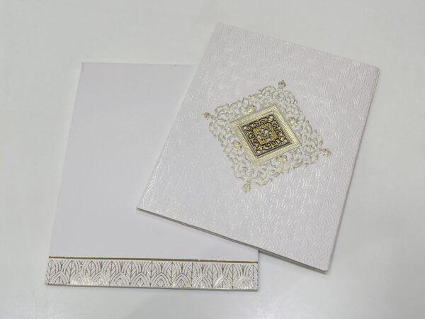 Elegant Embossed Wedding Invitation Card PRT.12543