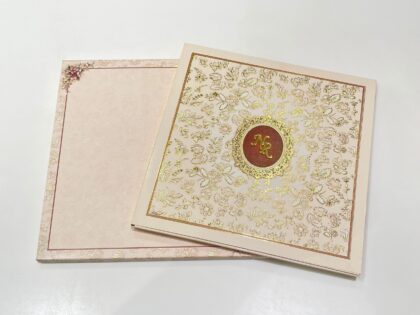 Elegant Blush Floral Wedding Card PRT.12383