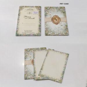 Elegant Floral Harmony invitation card - PRT 13465