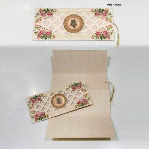 Floral Elegance Ganesha Wedding Invitation – PRT 13515